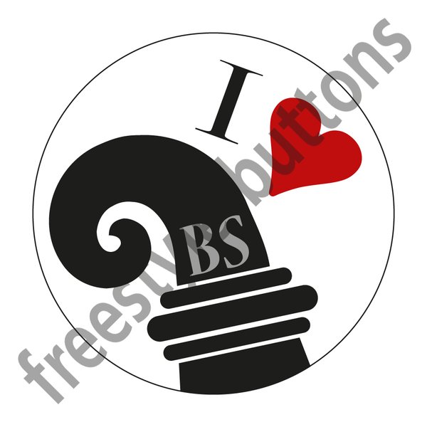 Button «Love BS»